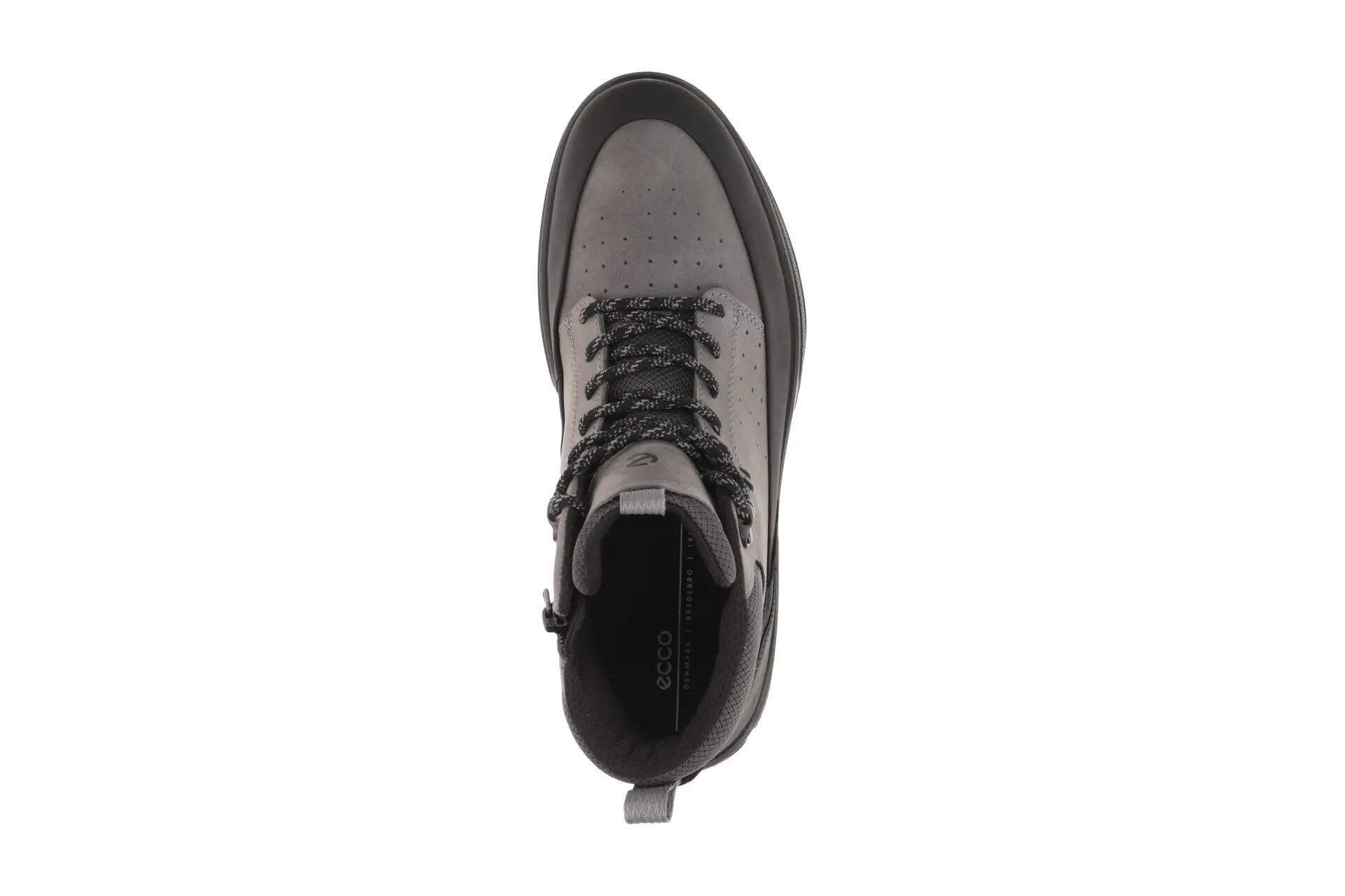 Ecco Byway Schuhe Stiefel grau schwarz Nubuck Waterproof 522864 6/7