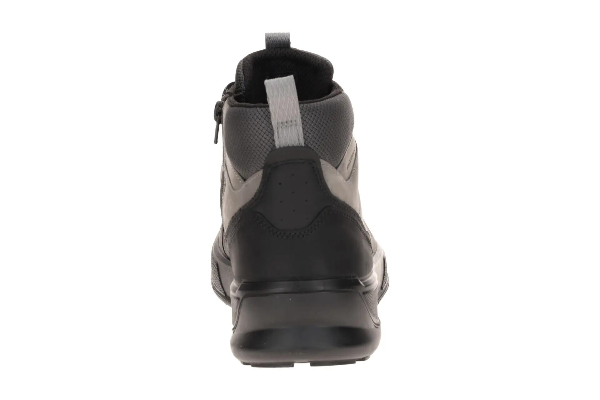 Ecco Byway Schuhe Stiefel grau schwarz Nubuck Waterproof 522864 5/7