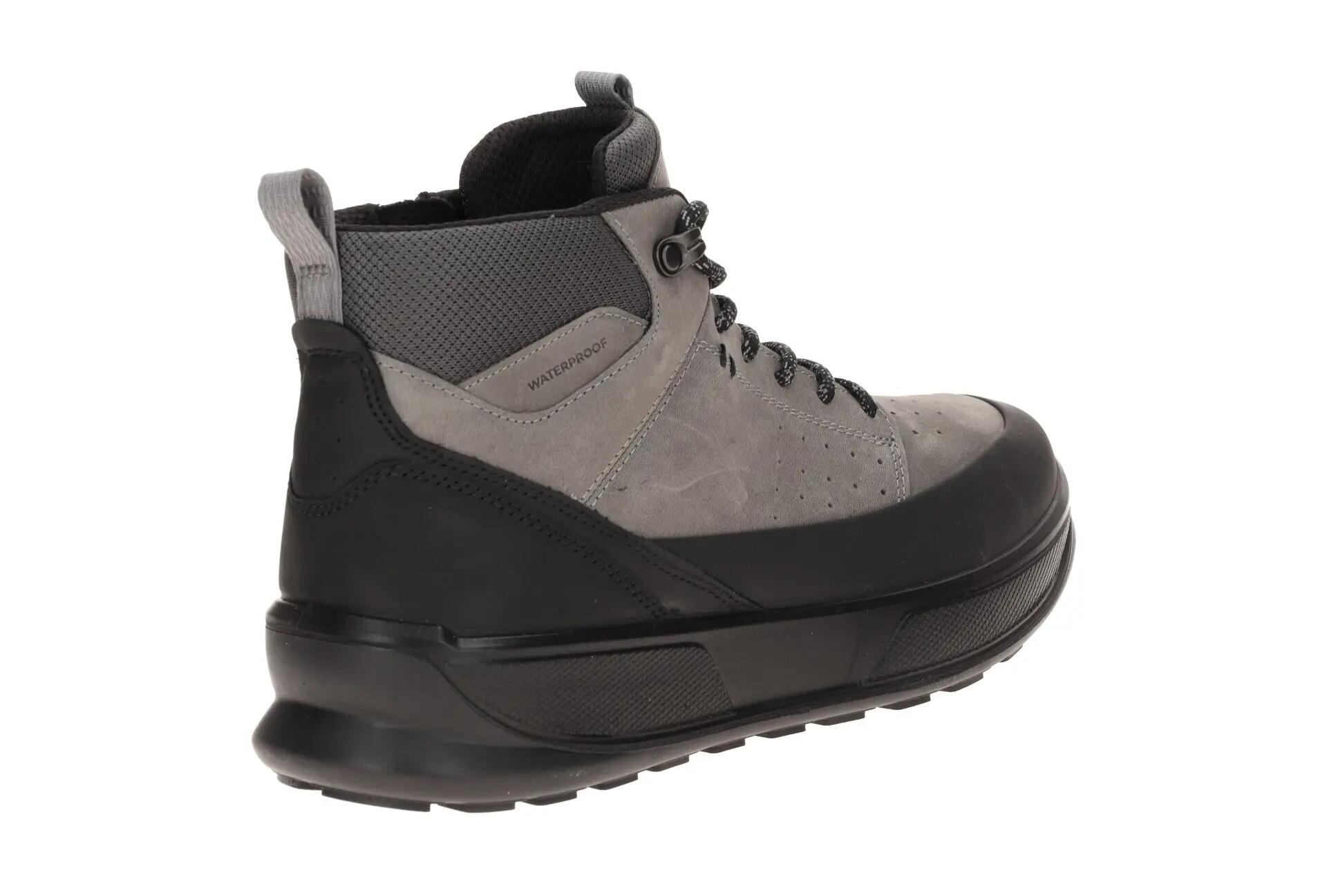 Ecco Byway Schuhe Stiefel grau schwarz Nubuck Waterproof 522864 4/7