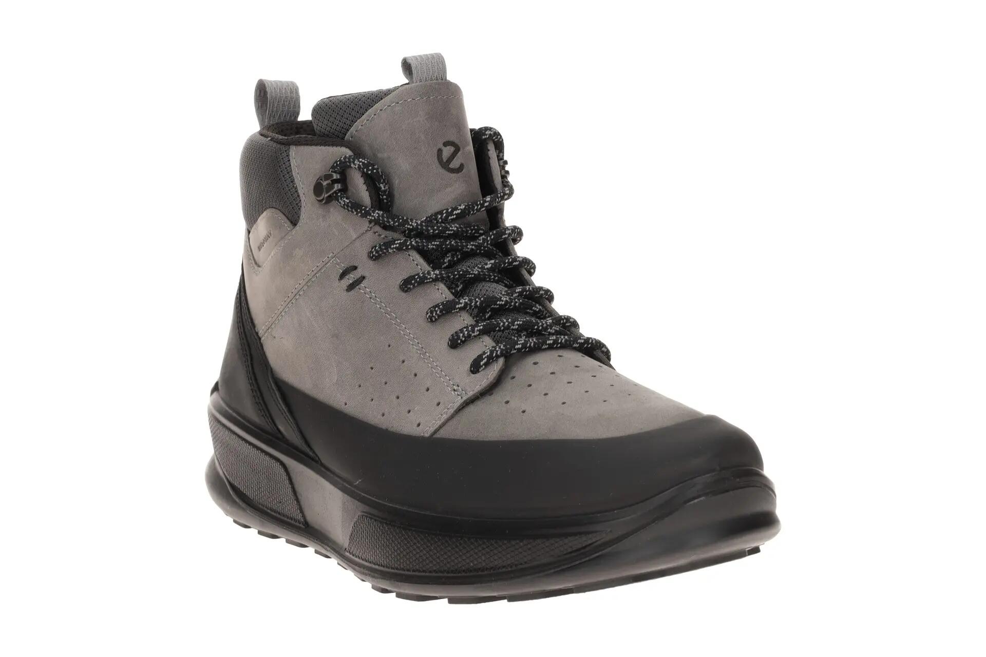 Ecco Byway Schuhe Stiefel grau schwarz Nubuck Waterproof 522864 3/7
