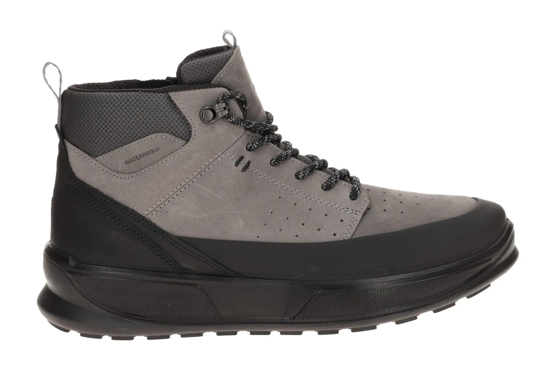 Ecco Byway Schuhe Stiefel grau schwarz Nubuck Waterproof 522864 2/7
