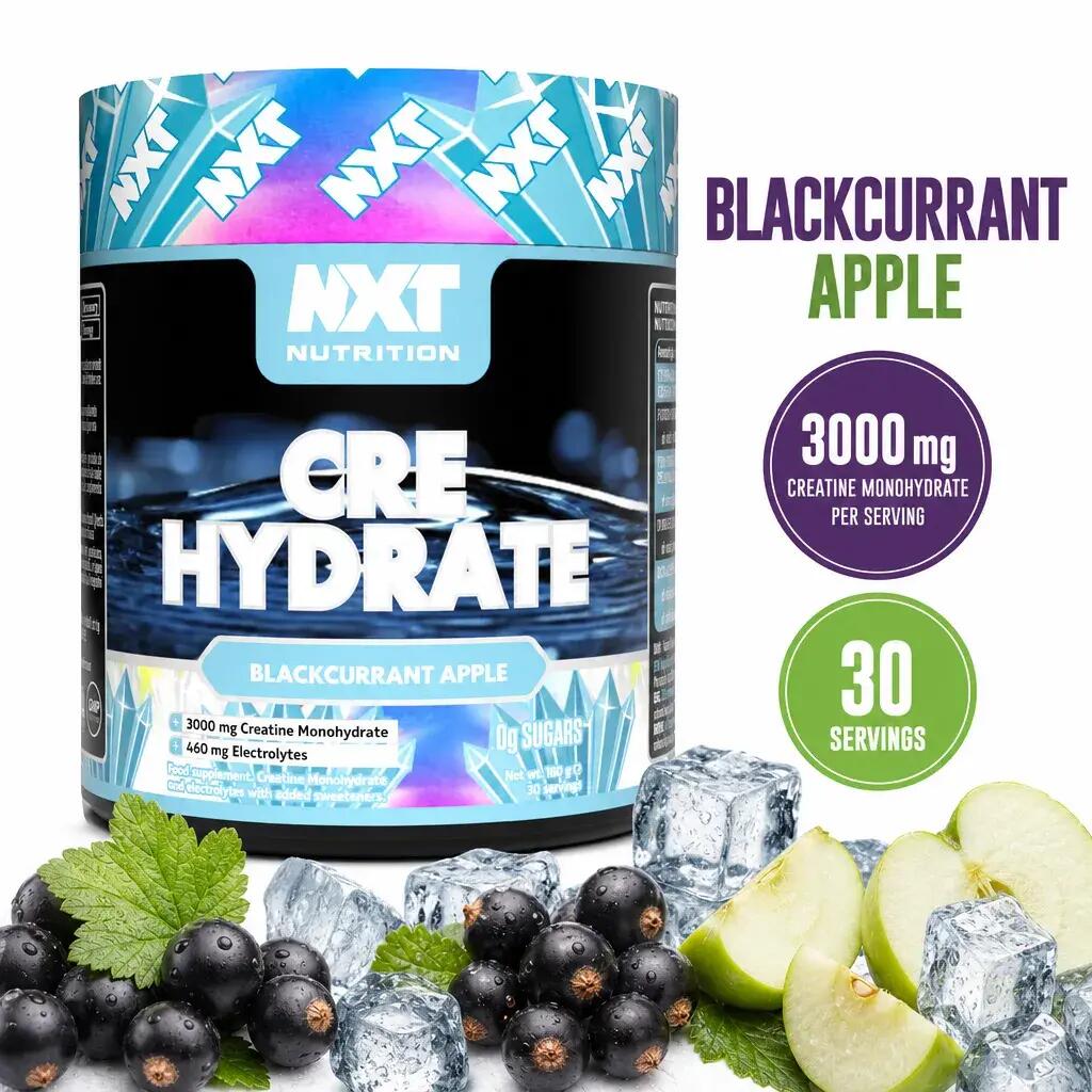 NXT Nutrition Cre Hydrate 180g Blackcurrant Apple