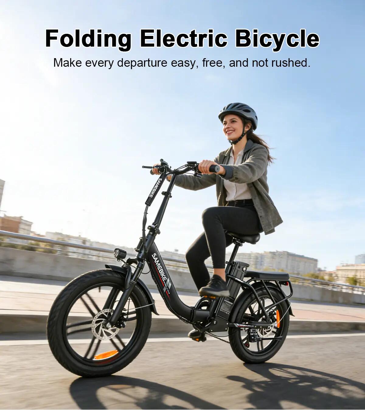 Bicicletta elettrica per adulti SAMEBIKE CY20PRO-IT Batteria 36V 13Ah 12/15