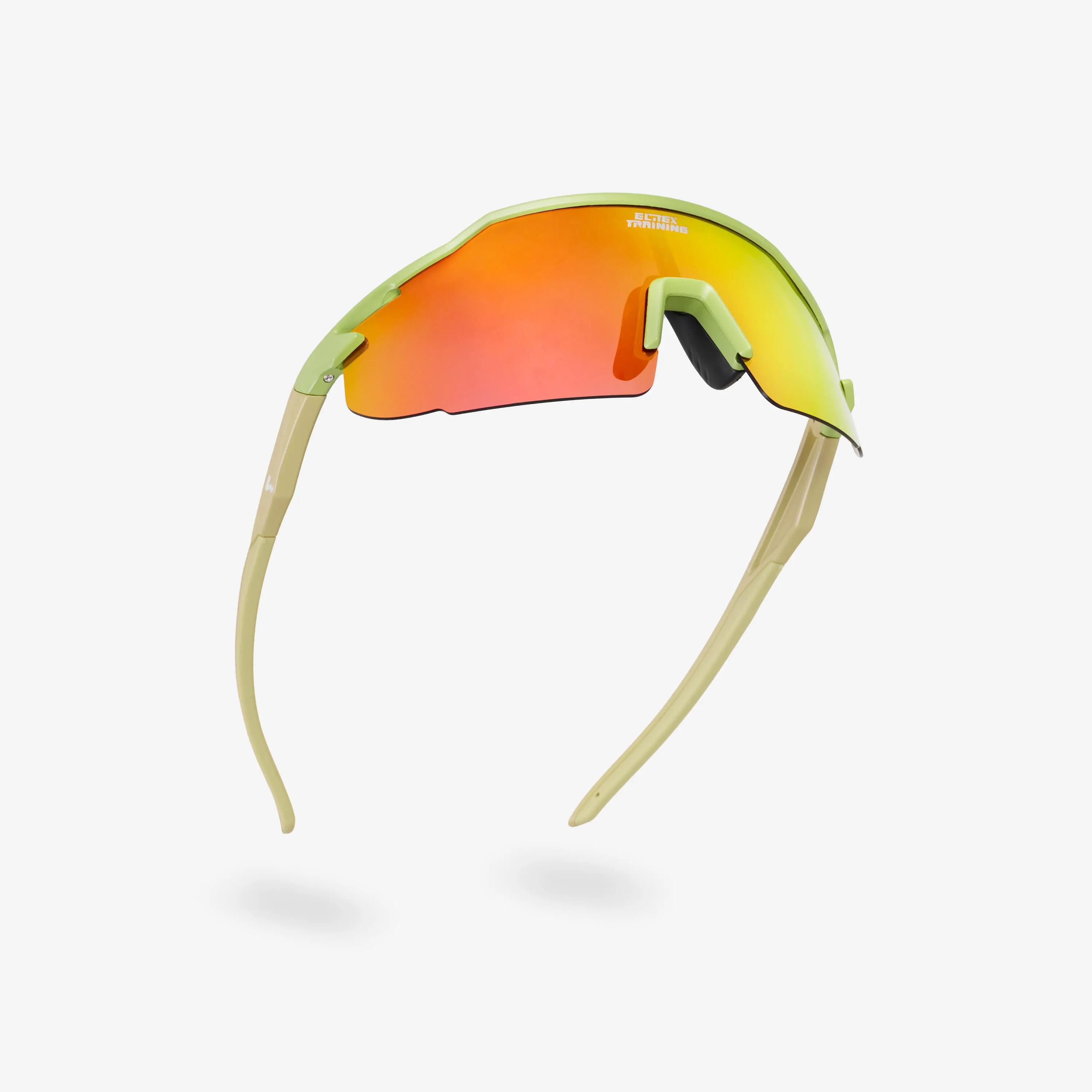 Sportsonnenbrille Elitex Training Vision One Ranger UV400 Grün 4/5
