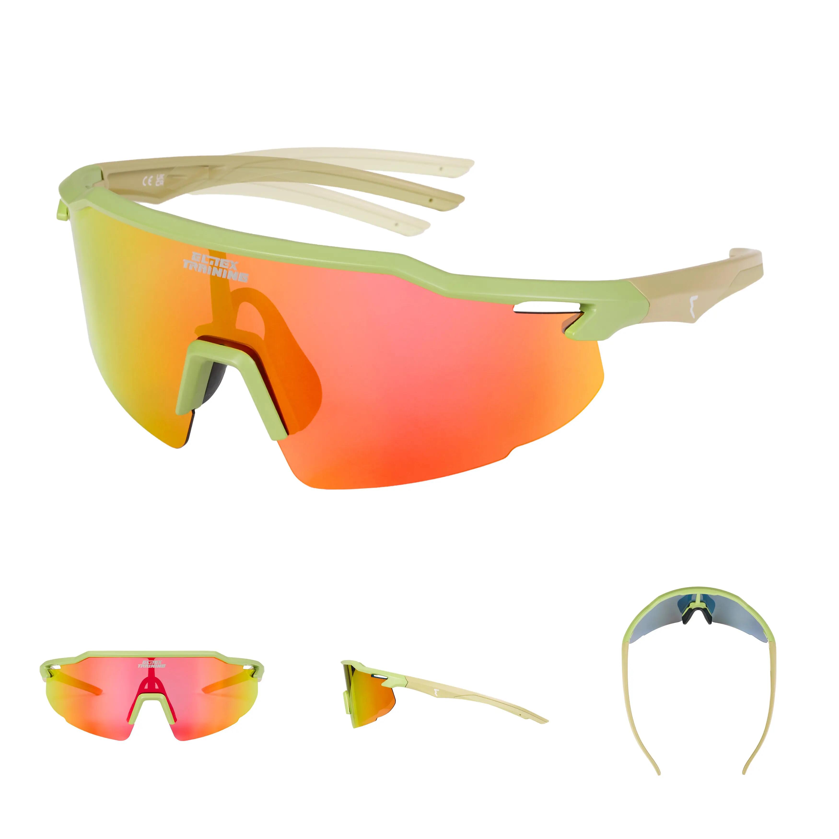 Sportsonnenbrille Elitex Training Vision One Ranger UV400 Grün 2/5