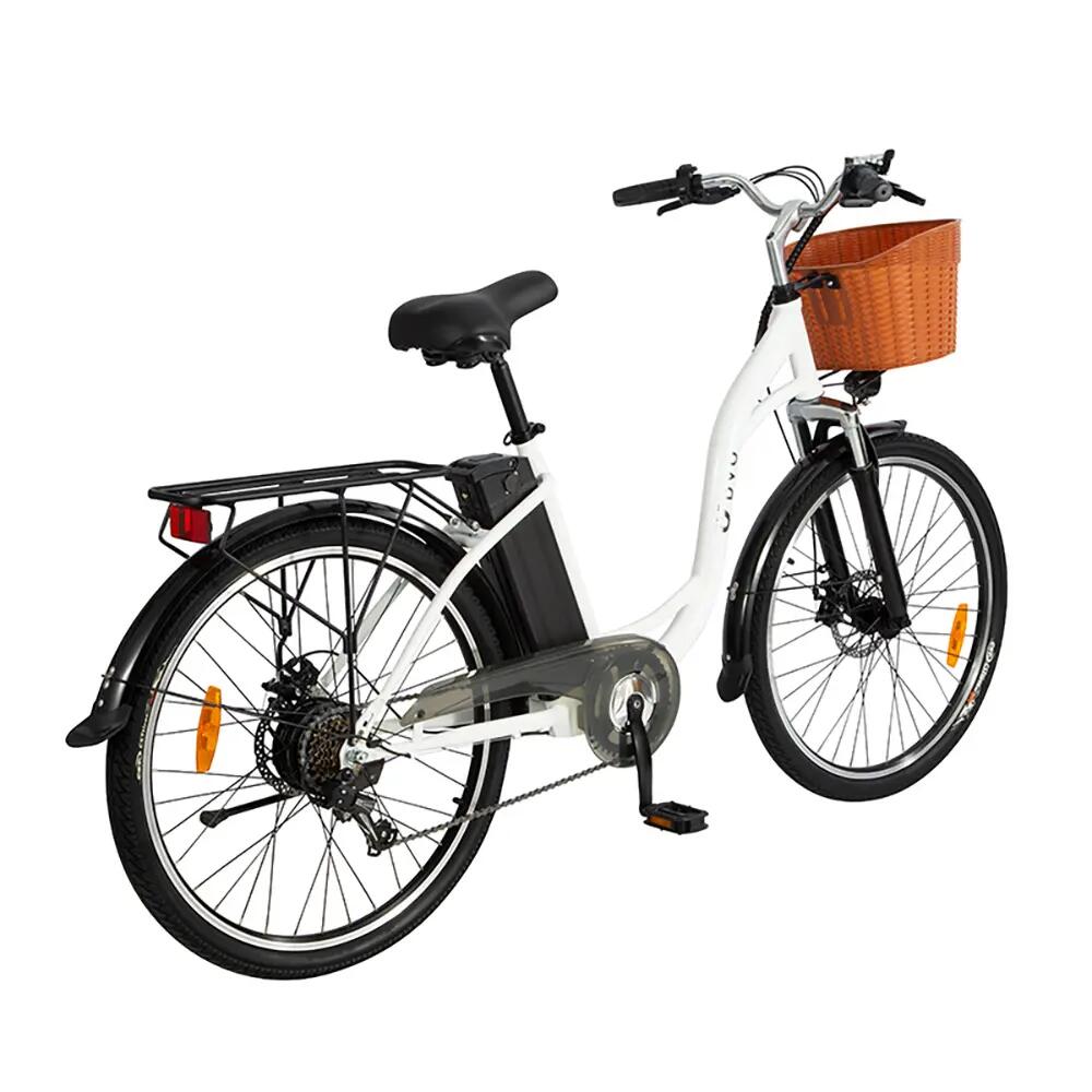 Elektrische fiets voor volwassenen DYU C6 batterij 36V 12.5 Ah banden 26 inch 6/15