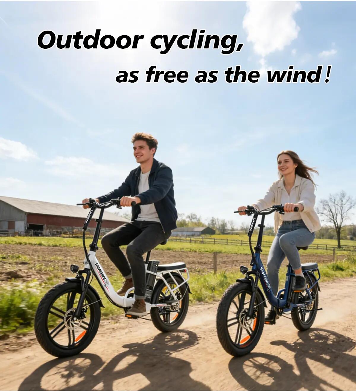 Bicicleta elétrica para adultos SAMEBIKE CY20PRO-IT Bateria 36V 13Ah 14/15