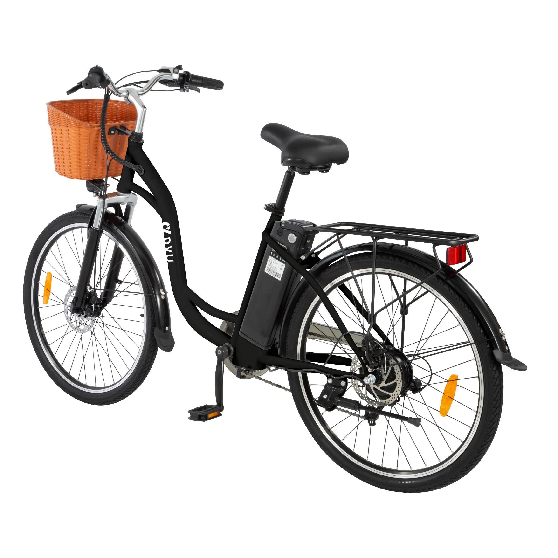 Elektrische fiets voor volwassenen DYU C6 batterij 36V 12.5 Ah banden 26 inch 4/15