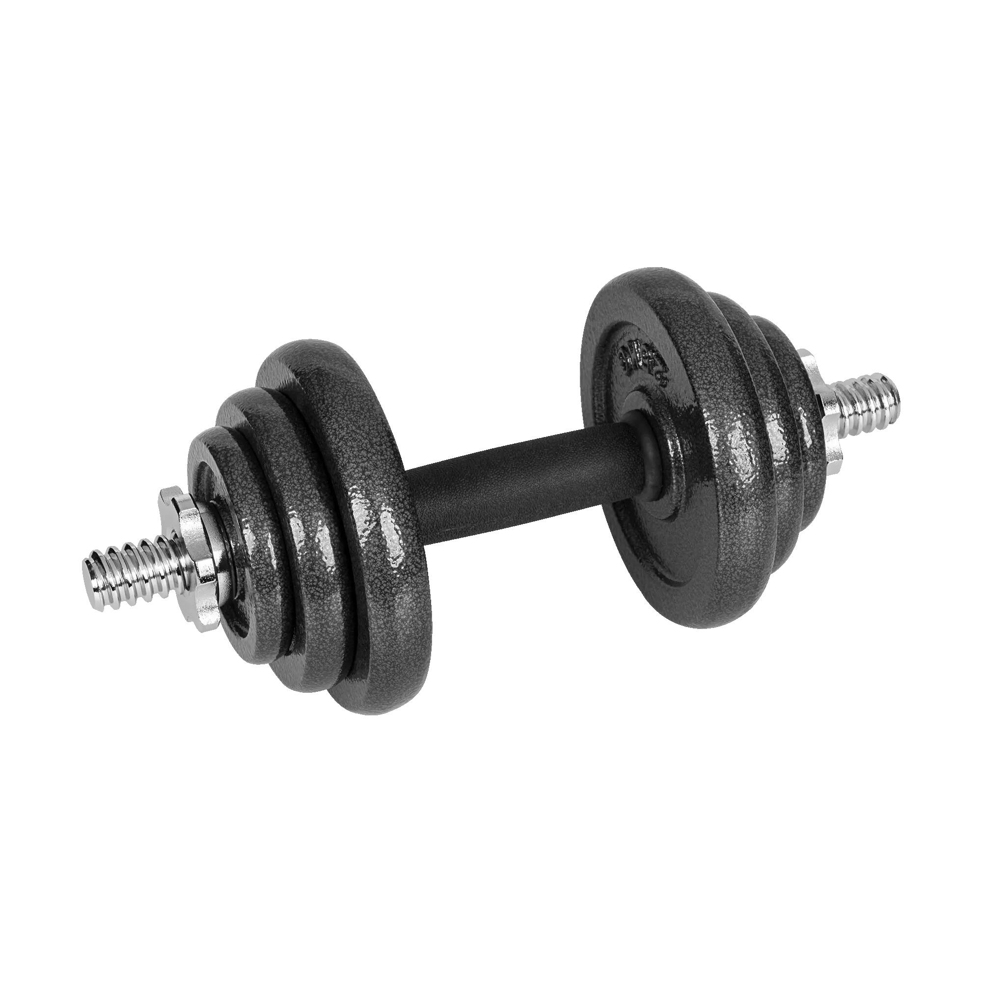 Einstellbare Hanteln aus Gusseisen im Koffer mit Greiferset 20kg Rebel solid 4/7