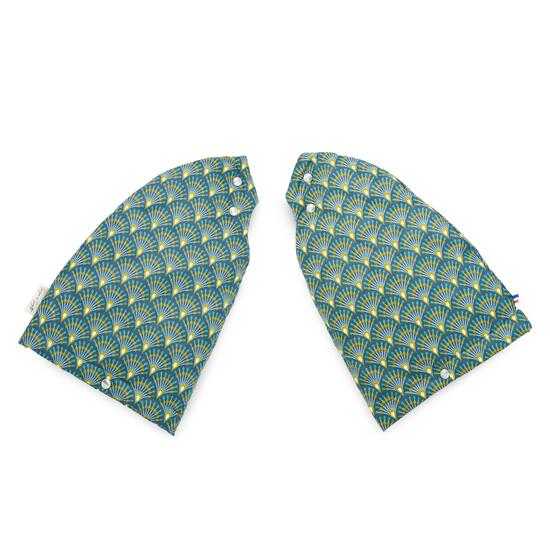 Les manchons de Suzon (guidon courbé) Ethnique vert