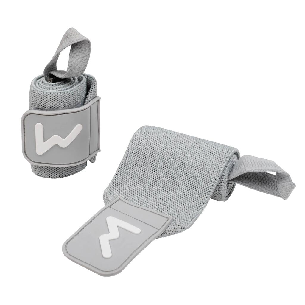 Weightlifting Wrist Wraps 48 cm - Grey