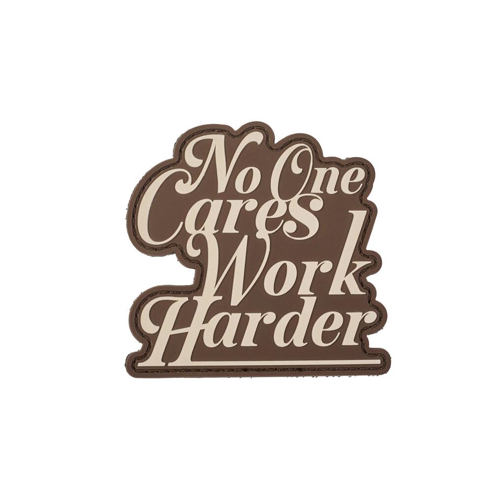 PVC Backpack Patch No One Cares Work Harder - Cross-Training