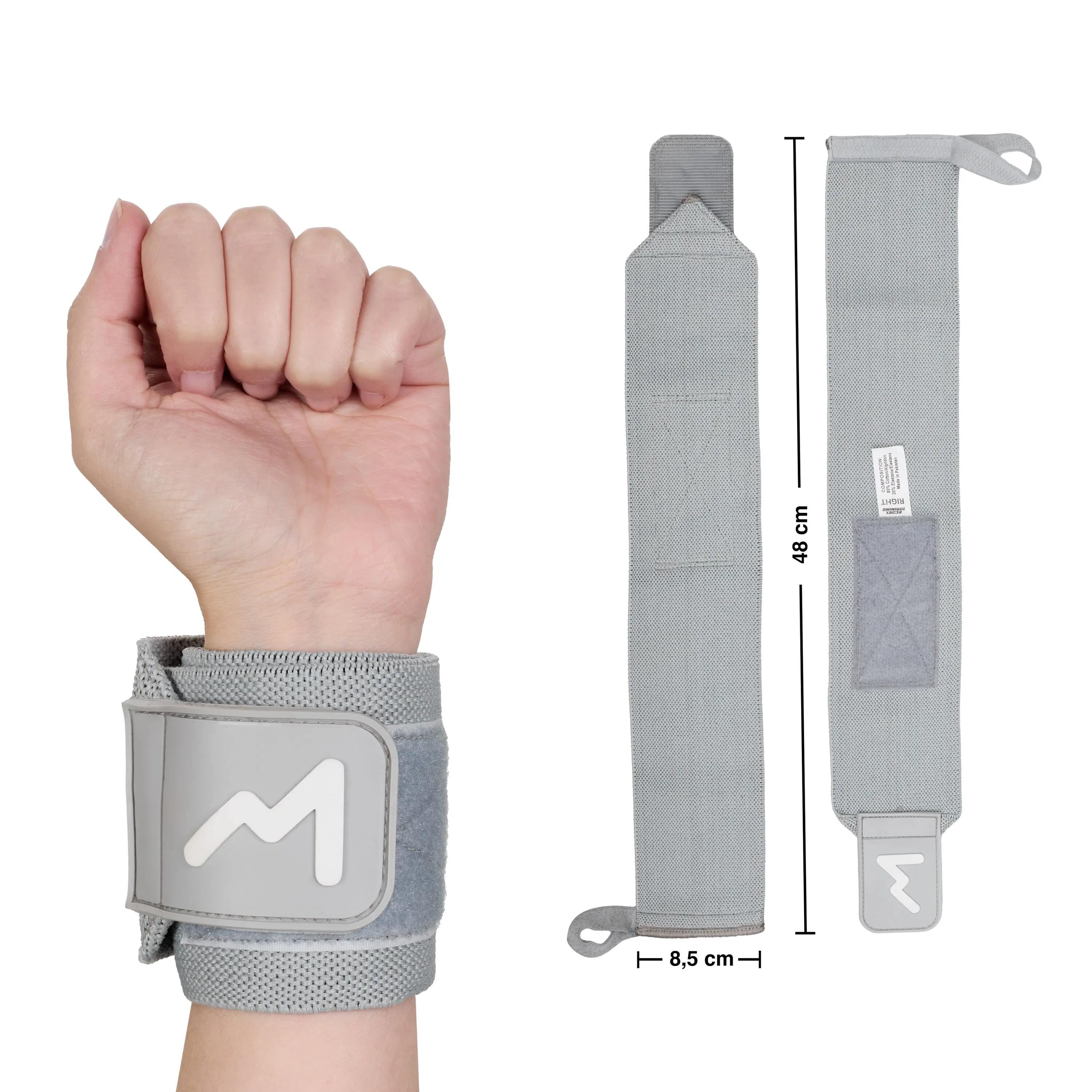 Bandes de Poignet Haltérophilie 48 cm – Gris 3/3