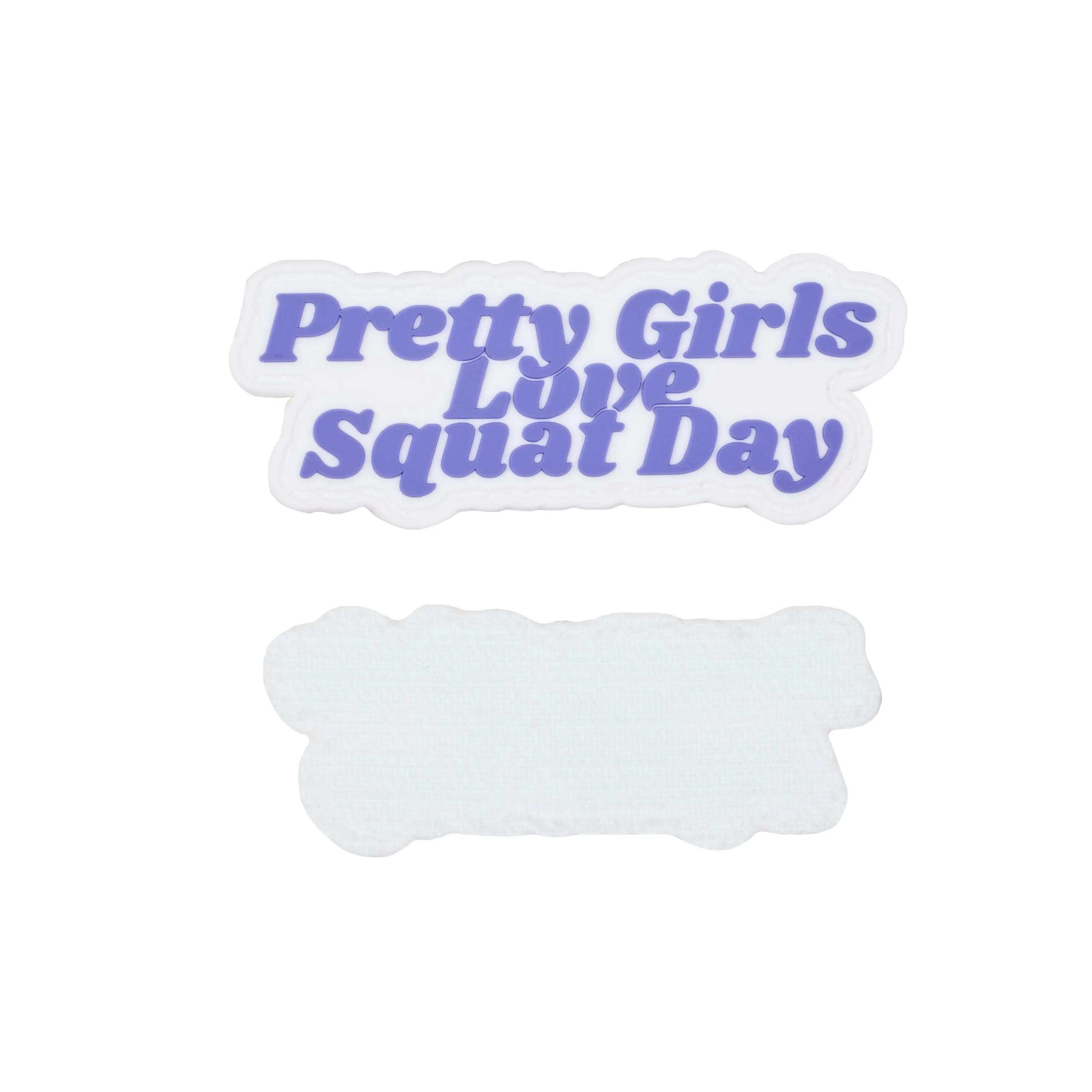 PVC-Patch für Rucksack Pretty Girls Love Squat Day – Cross-Training 3/4