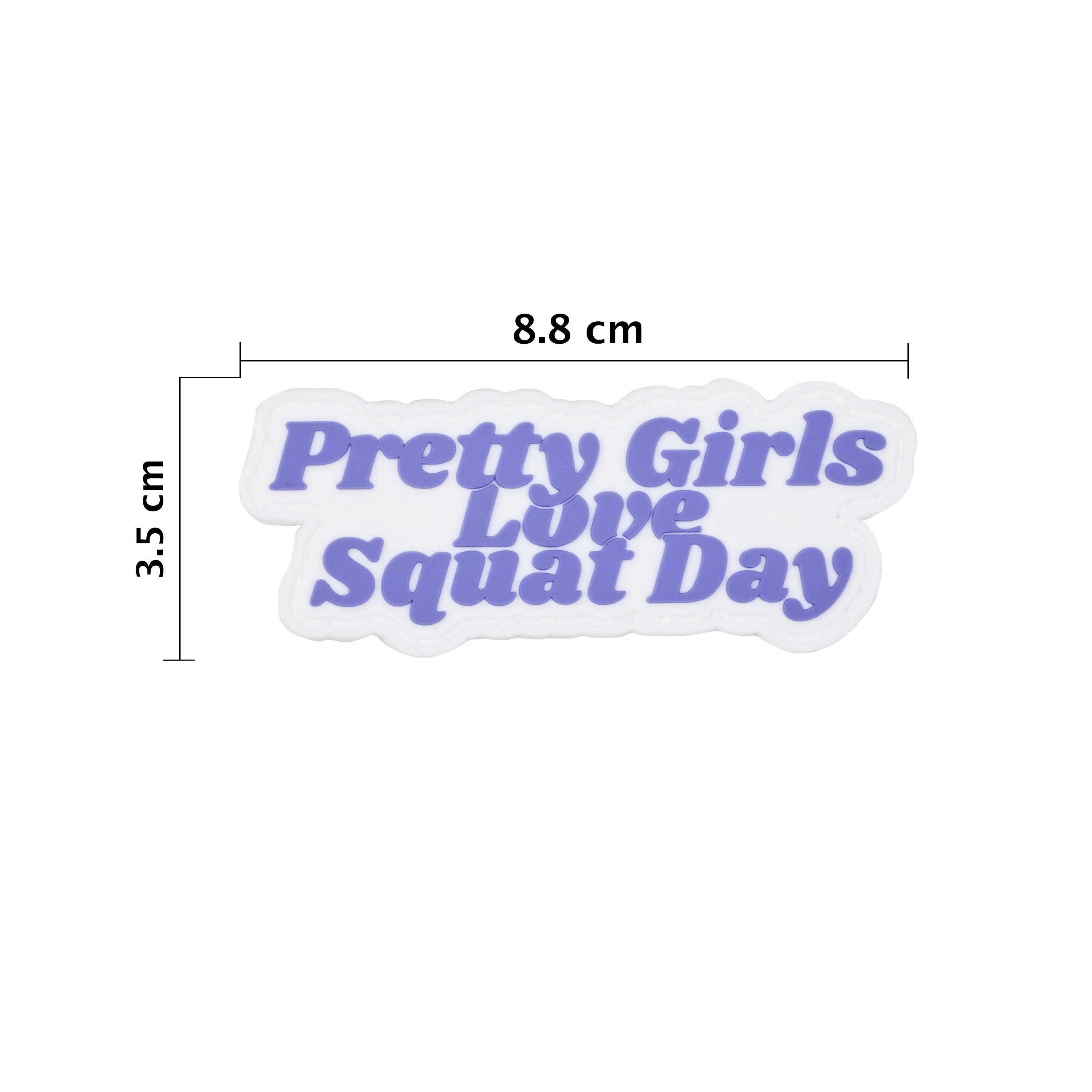 PVC-Patch für Rucksack Pretty Girls Love Squat Day – Cross-Training 2/4