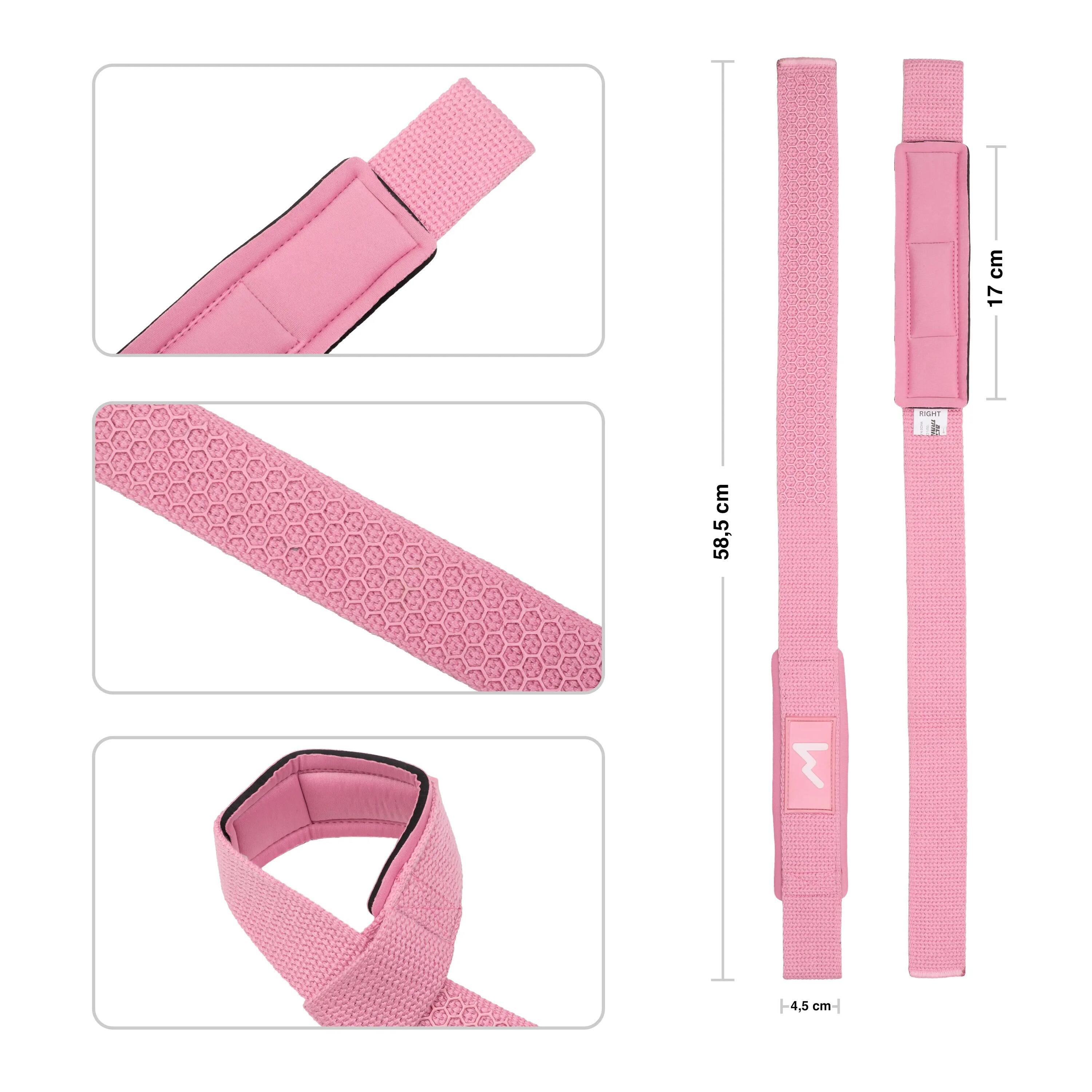 Sangles de Tirage Rembourrées 58,5 cm – Rose crème 3/6