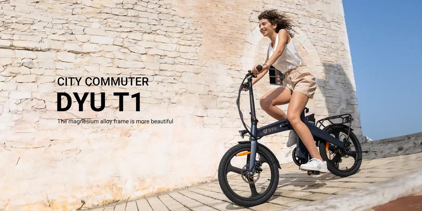 Bicicletta elettrica adulti DYU T1 250W 36V10AH 20" Fat City 8/10
