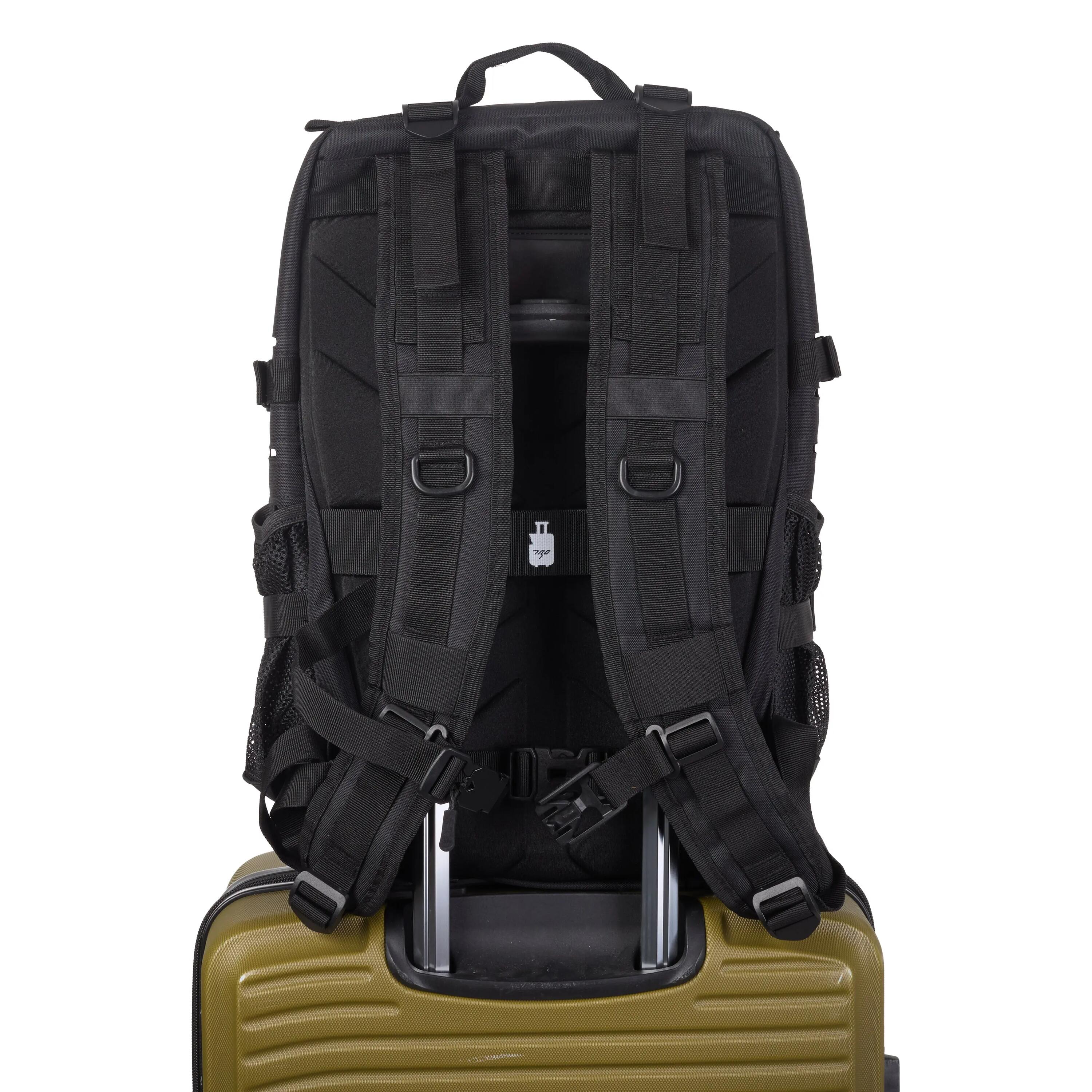 Mochila Tática 45 L com Compressão, Cabine – MAX Preto 4/10