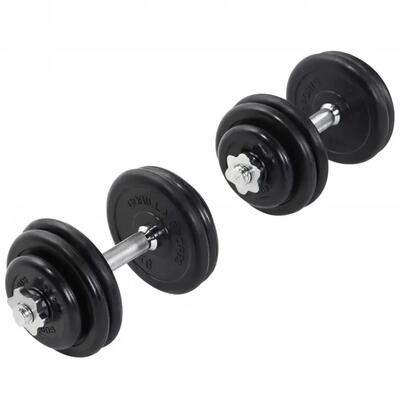 Dumbellset - halterset - rubber - 30 kg