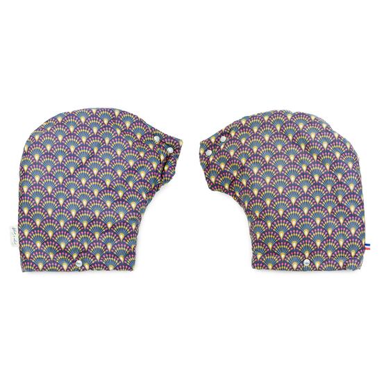 Les manchons de Léon (guidon droit) Aubergine