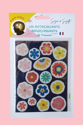 Adesivi riflettenti per bicicletta con fiori di Titouan
