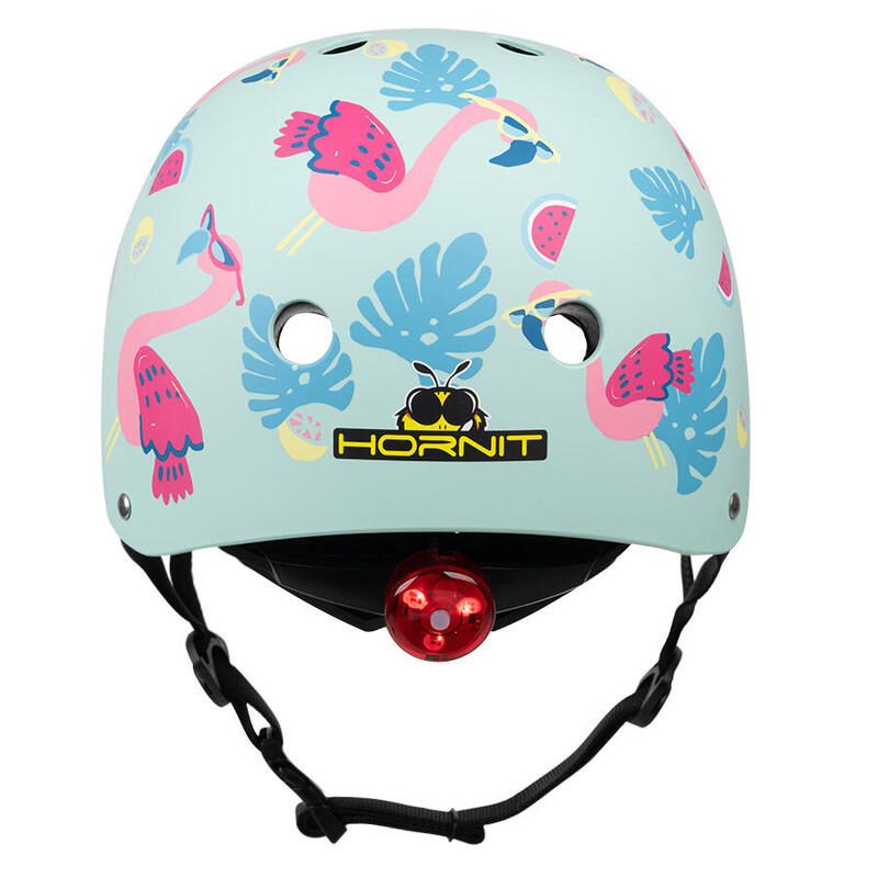 Mini Hornit Lids Casque Vélo Trotinette Flamingo M