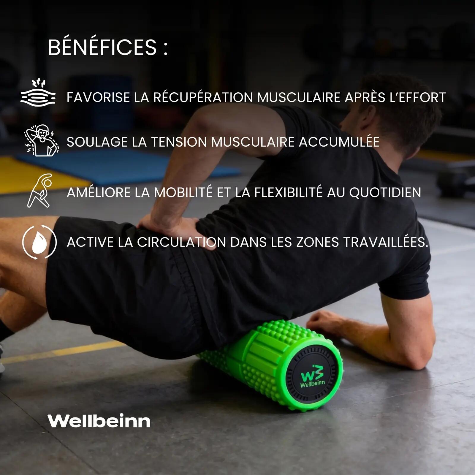 Rollinn by Wellbeinn – Vibrierender Schaumstoffroller mit 4 Stufen 3/7
