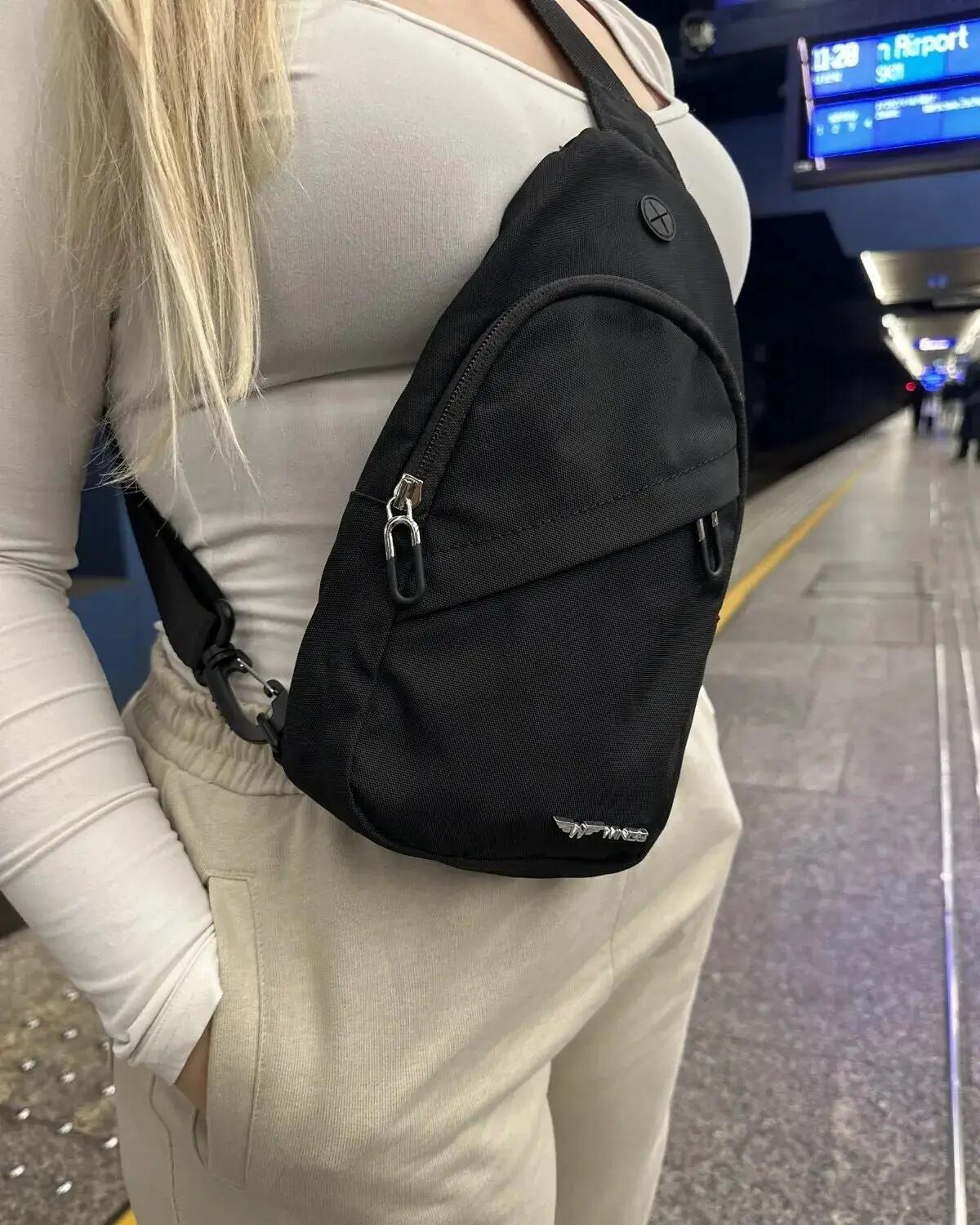 WINGS Rugzak CROSSBODY Schouderriem SKYLARK BLACK 2/5