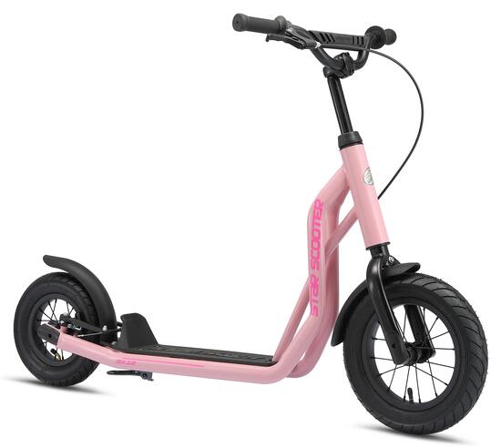 Trottinette grandes roues 12", pour enfants de 8 ans, pneus gonflables, Mixed