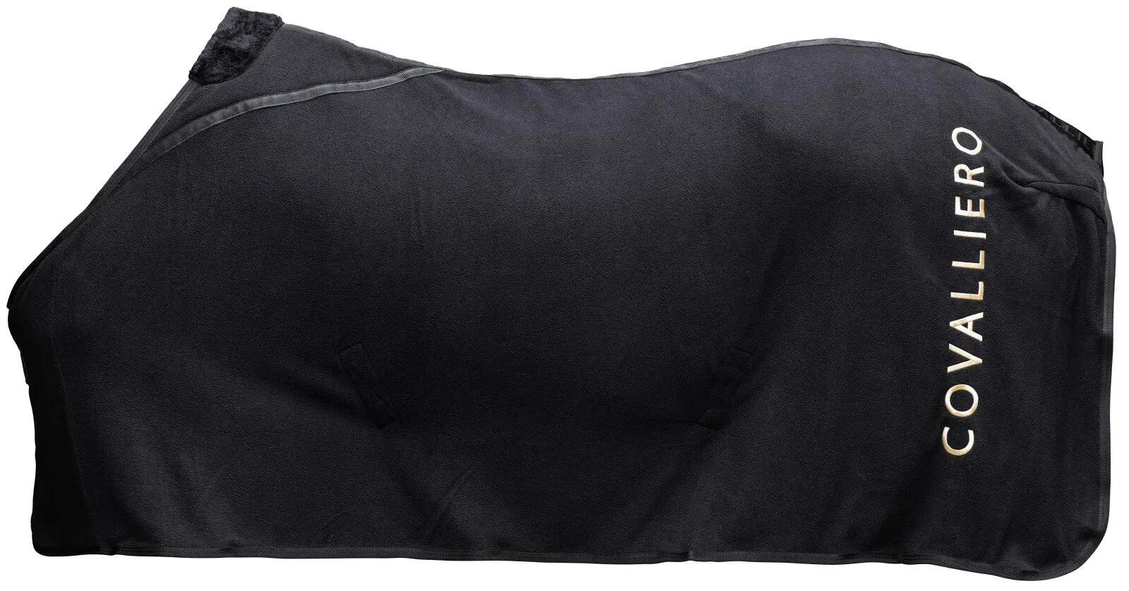 FLEECEDECKE SCHWARZ 1/2