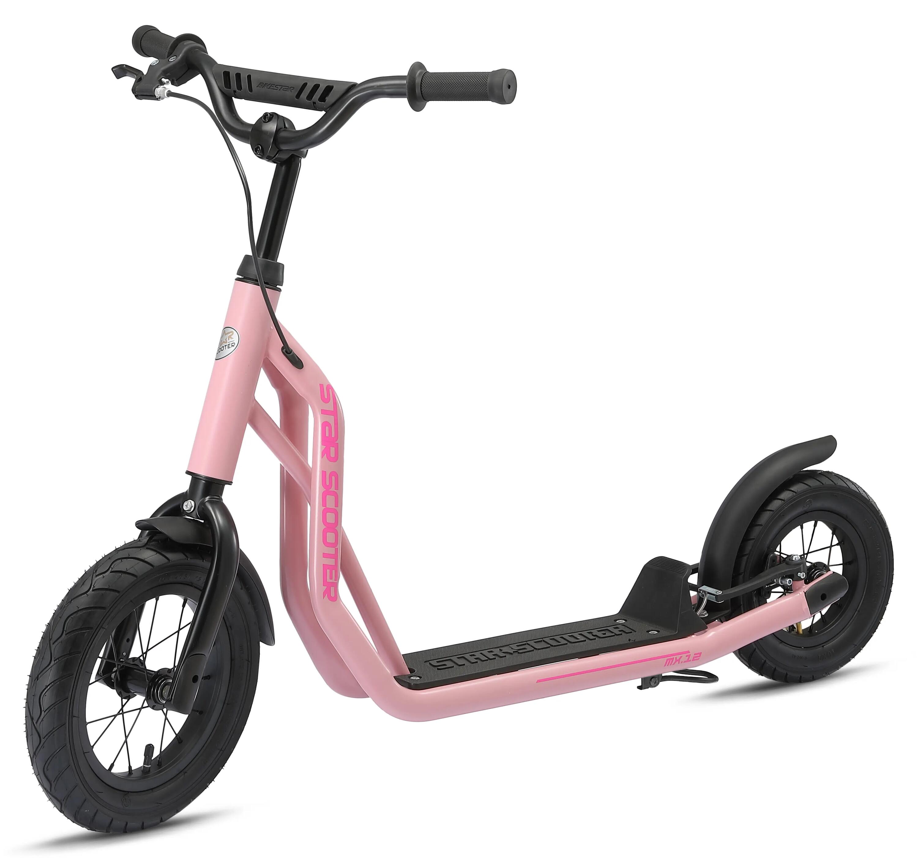 Patinete de ruedas grandes 12", para niños de 8 años, neumáticos de aire, Mixed 4/9