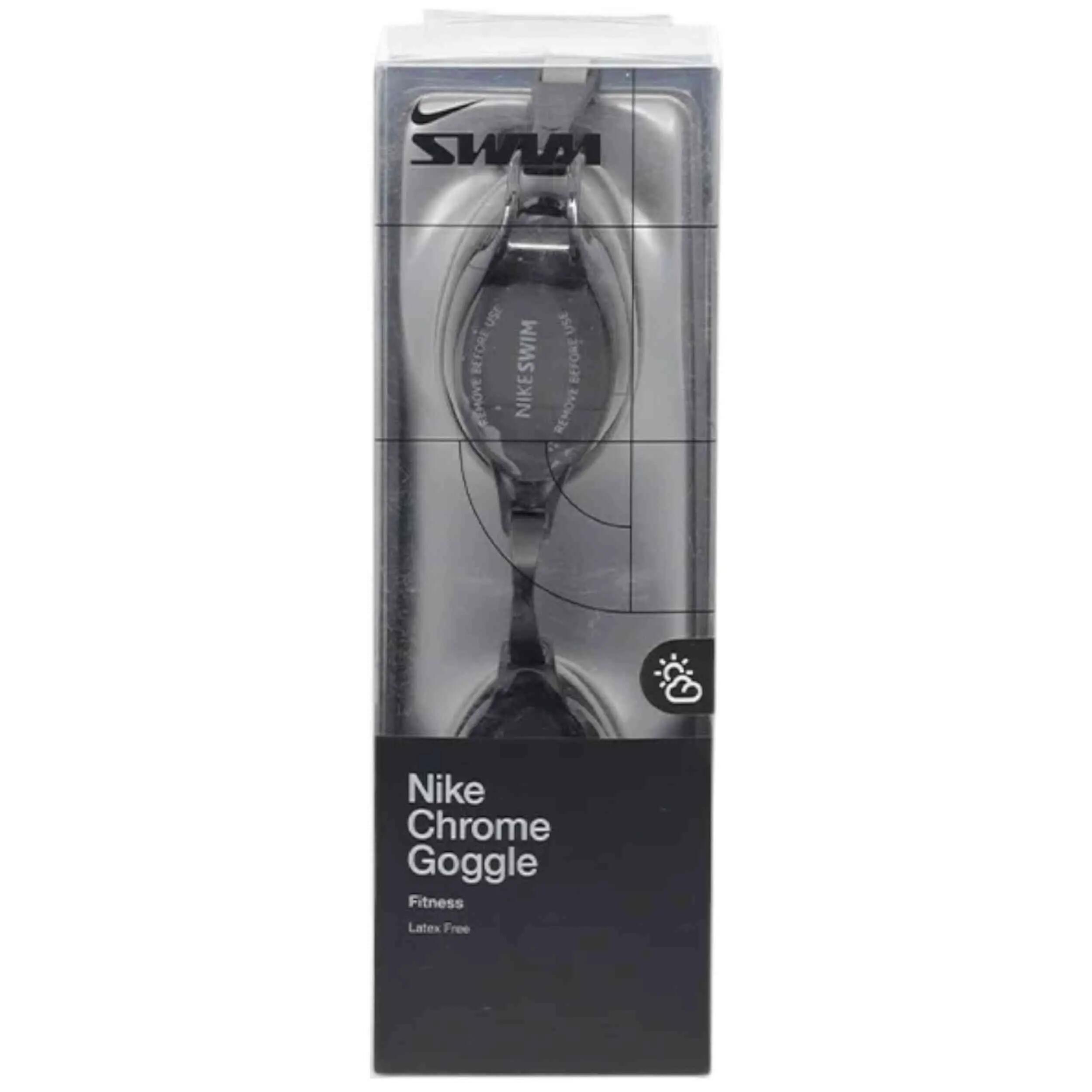 Occhialini da nuoto Nike Chrome Goggle Grigio 4/5