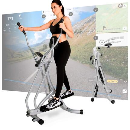 Vélo elliptique pliable pour la maison - soulage les articulations - LCD - 100kg