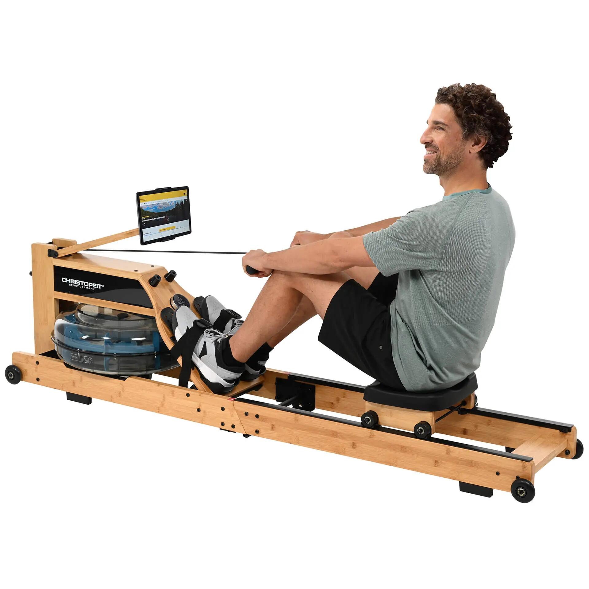 Opvouwbare roeimachine – houten roeimachine inclusief mat – Colorado 2/10