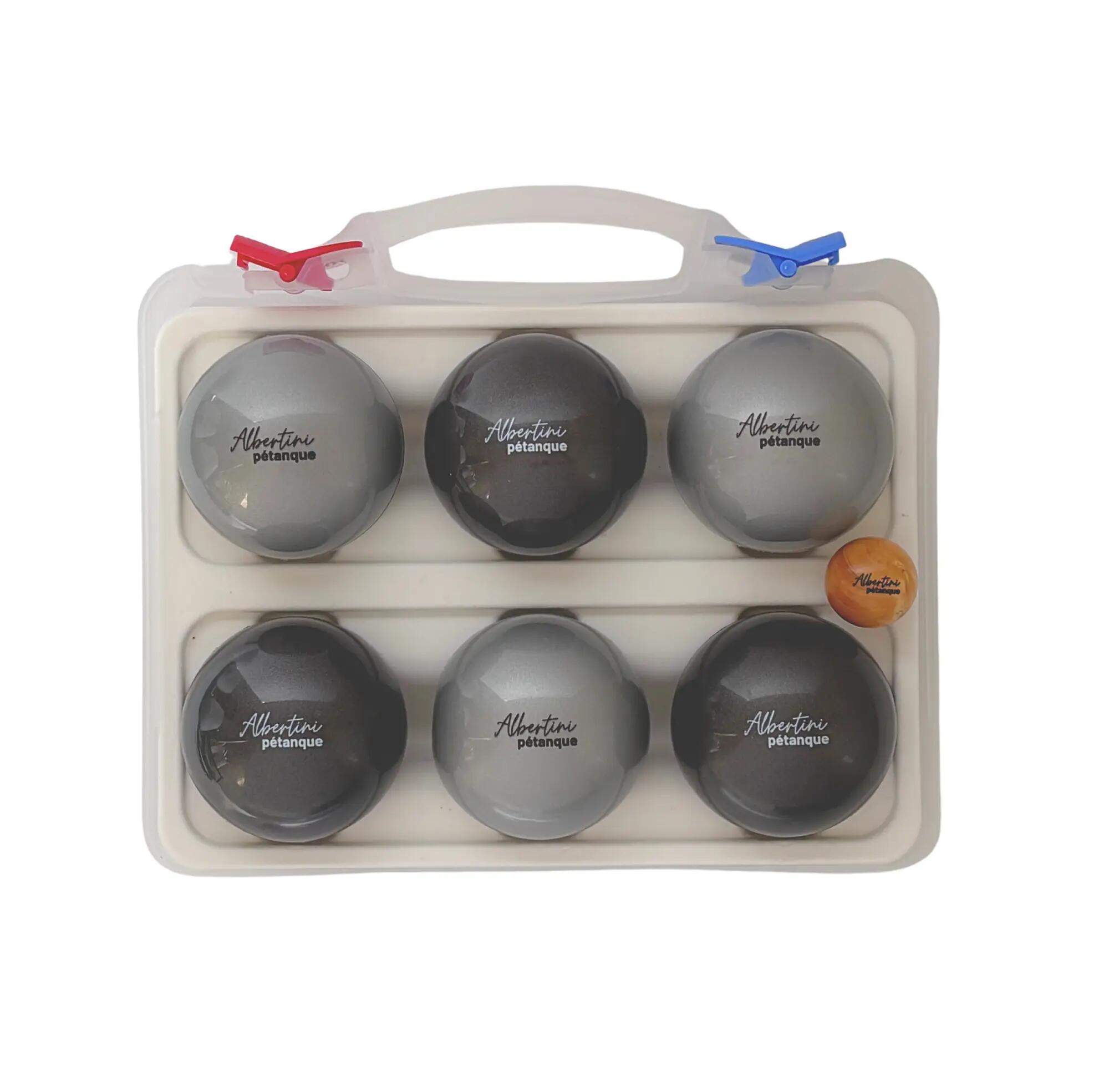 KIT 6 BOULES PETANQUE SOUPLES INTERIEUR EXTERIEUR 2/5