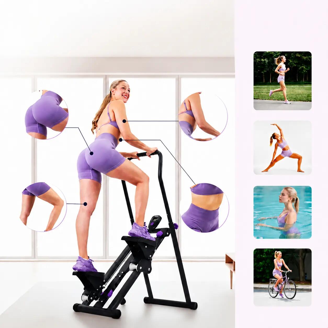 Stepper – Effektiver Trainer für dein Ganzkörpertraining zuhause - Climber 1000 3/16