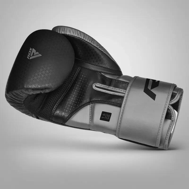 Boxhandschuhe RDX Mark Pro Sparring Tri Lira 2 Silber-12OZ 3/11