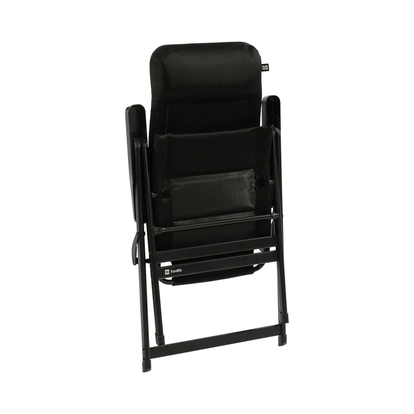 Sedia da campeggio Barletta Comfort XL pieghevole regolabile alluminio 150 kg 7/7