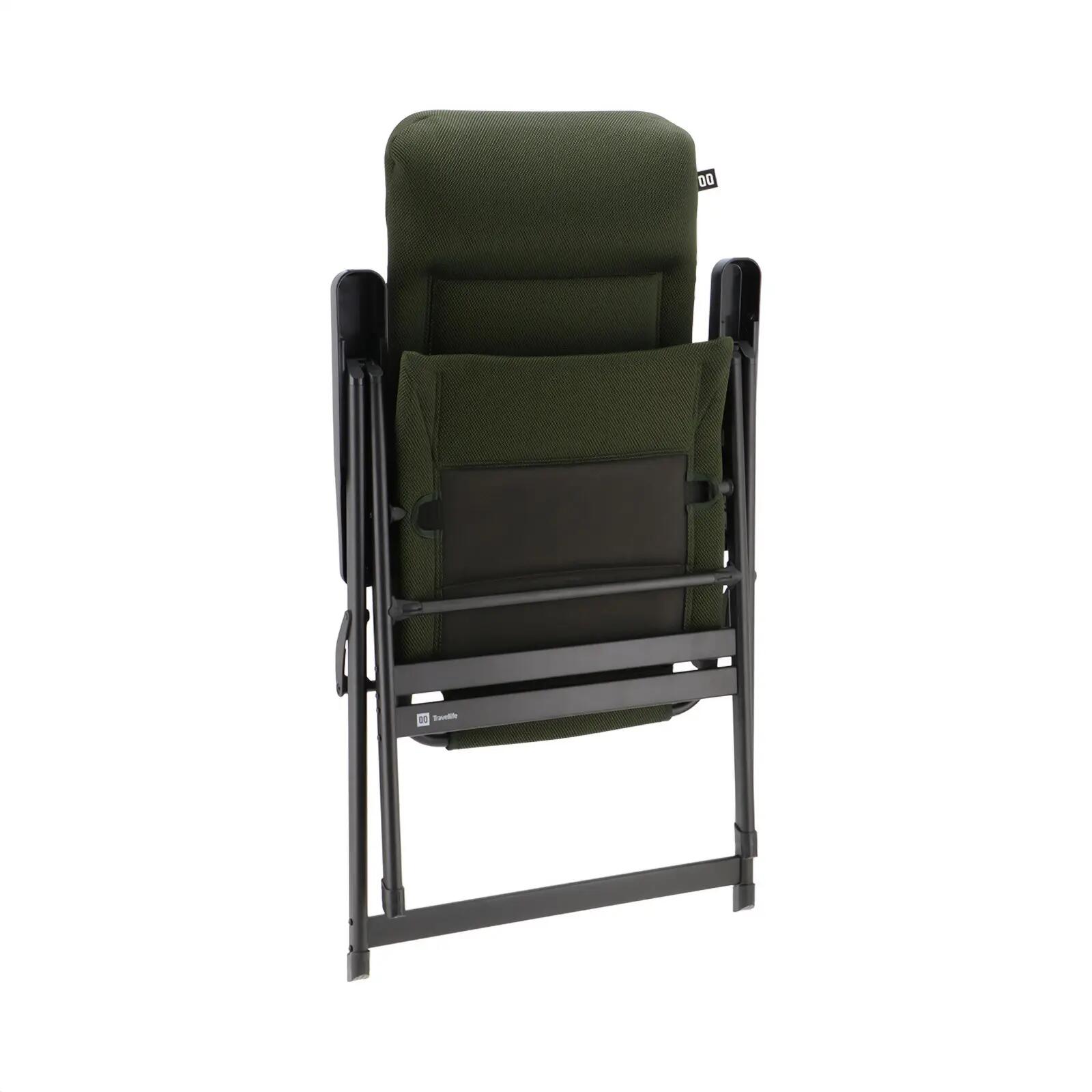 Sedia da campeggio Barletta Comfort XL pieghevole regolabile alluminio 150 kg 6/7