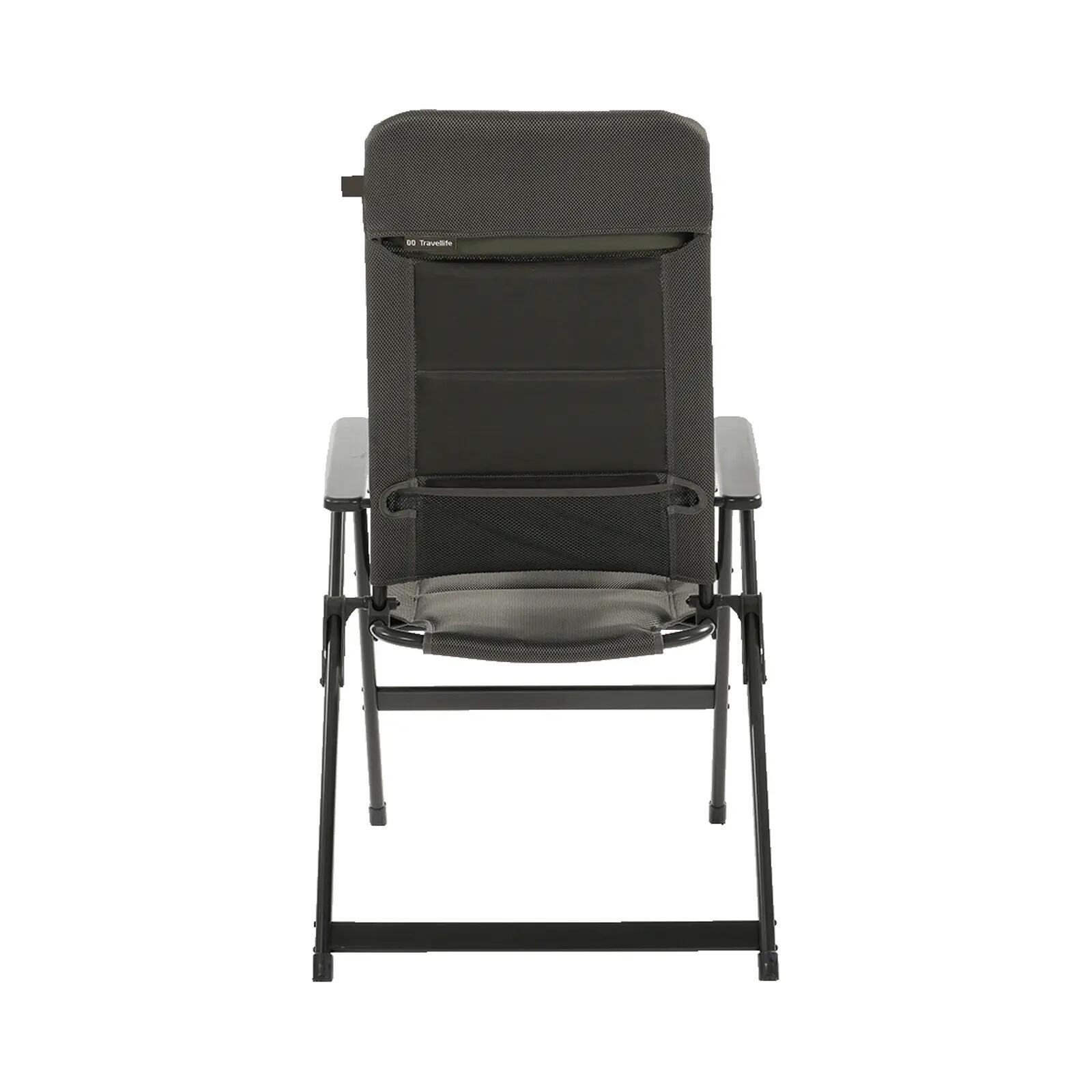 Sedia da campeggio Barletta Comfort L pieghevole regolabile alluminio 120 kg 6/7