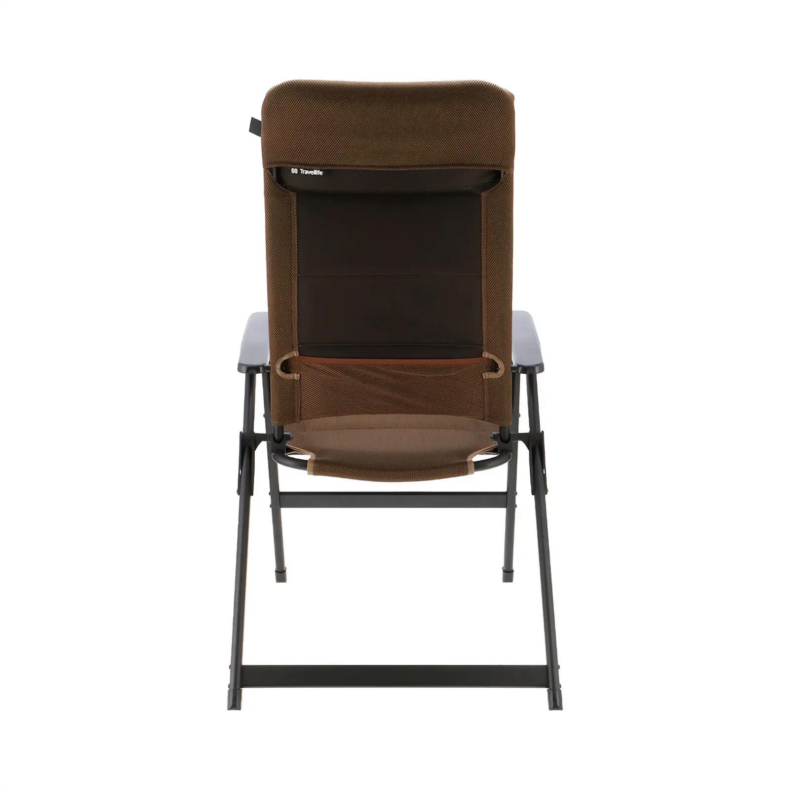 Sedia da campeggio Barletta Comfort L pieghevole regolabile alluminio 120 kg 5/7