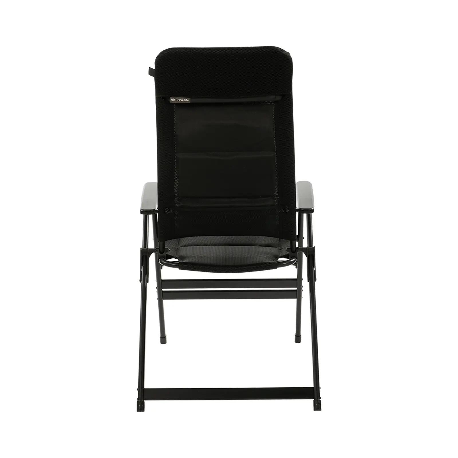 Sedia da campeggio Barletta Comfort XL pieghevole regolabile alluminio 150 kg 5/7