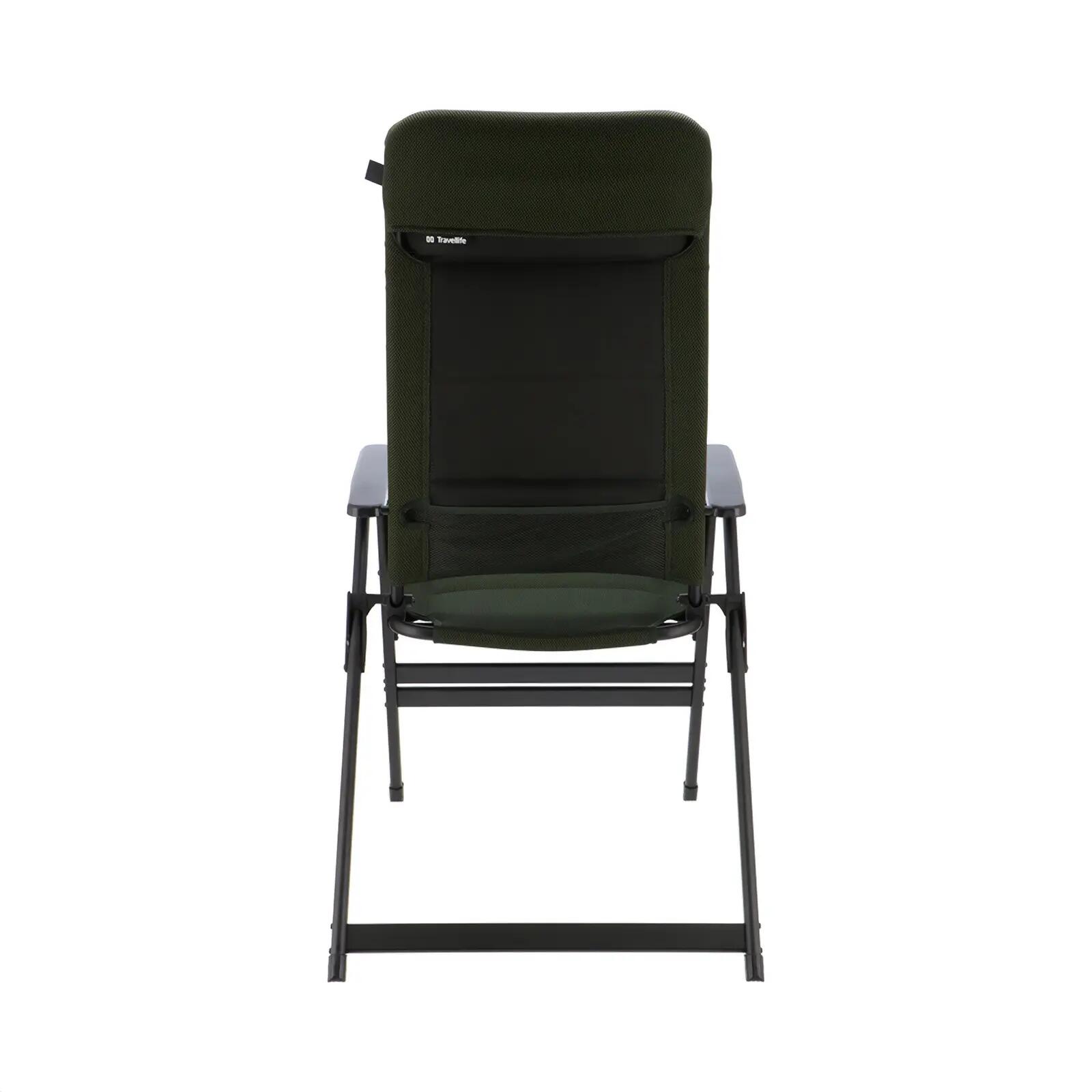 Sedia da campeggio Barletta Comfort XL pieghevole regolabile alluminio 150 kg 5/7
