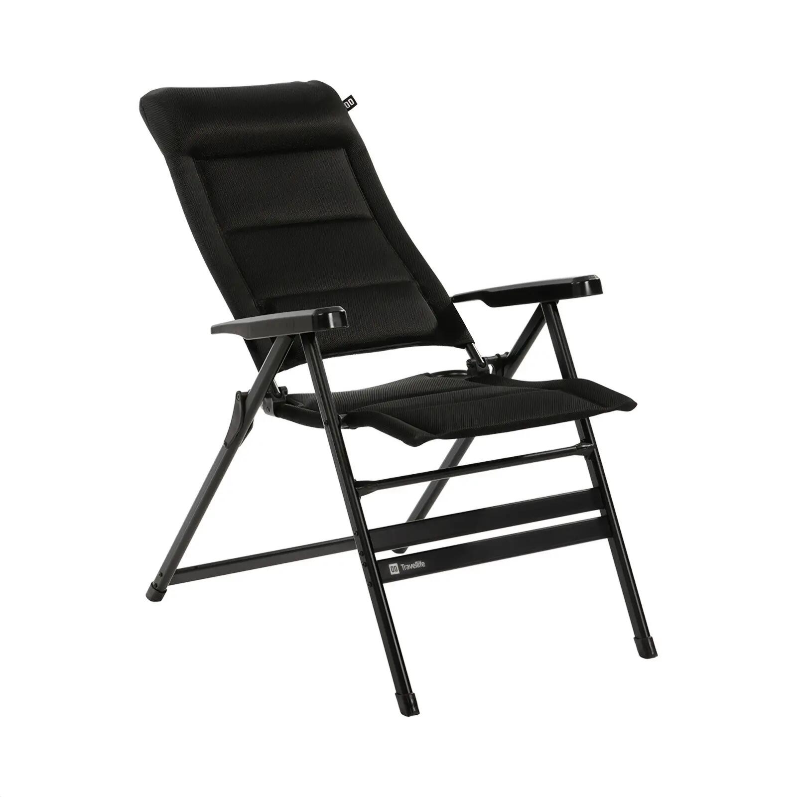 Sedia da campeggio Barletta Comfort XL pieghevole regolabile alluminio 150 kg 4/7