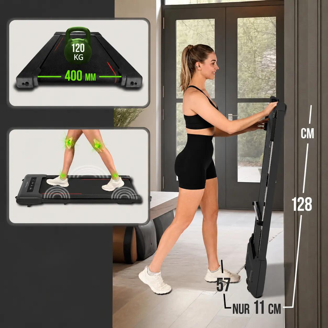 Looppad met helling - tot 6 km/u - LED - Bluetooth - Afstandsbediening - 4.1 5/11