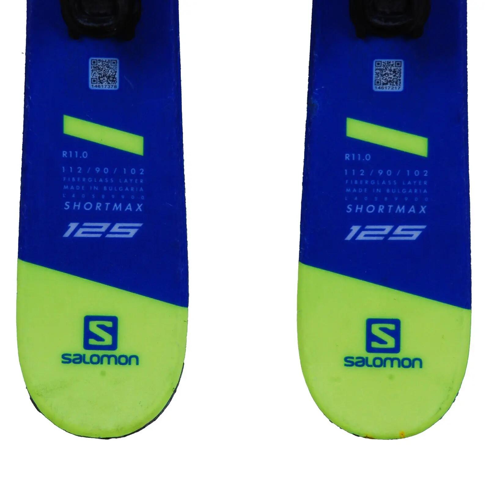 RECONDITIONNE - Mini Ski Salomon Shortmax + Fixations 4/5