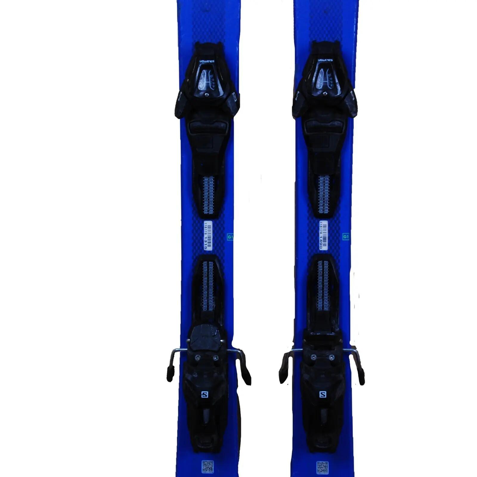 RECONDITIONNE - Mini Ski Salomon Shortmax + Fixations 3/5