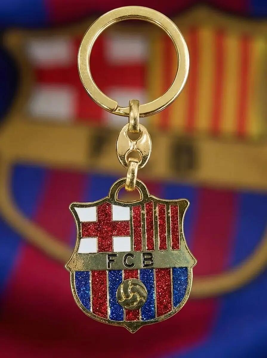 FC Barcelona brelok herb oryginalny na licencji złoty