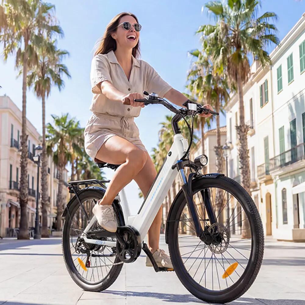 Bicicletta elettrica per adulti iScooter UcityS Batteria 36V 13Ah 10/15