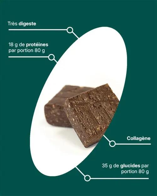 Barre de récupération récup' barre saveur caramel-chocolat - 80 g 3/6